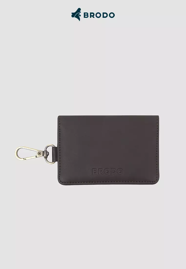 BRODO - Folde Synthetic Leather Key Wallet Brown