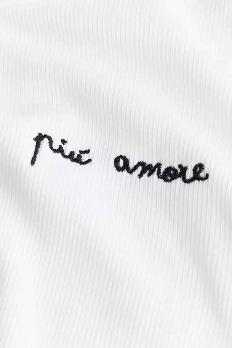 Ribbed modal-blend top