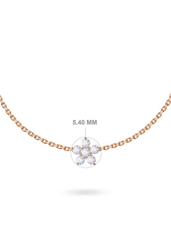 Aquae Jewels pink Bracelet Fairy Flower 18K Gold and Diamonds - Rose Gold AC972AC5011791GS_1