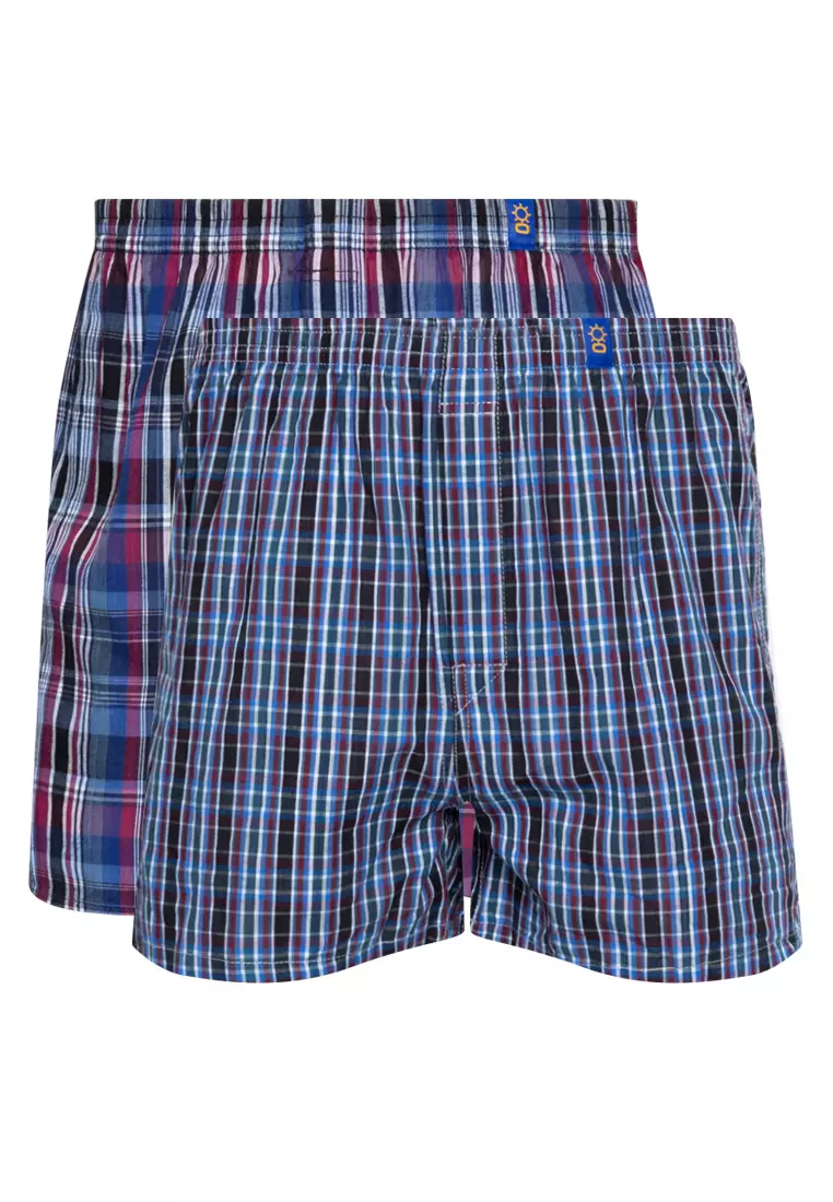 Buy Sunjoy Underwear Checkered Boxer Shorts (Bundle Of 2) 2023 Online ...