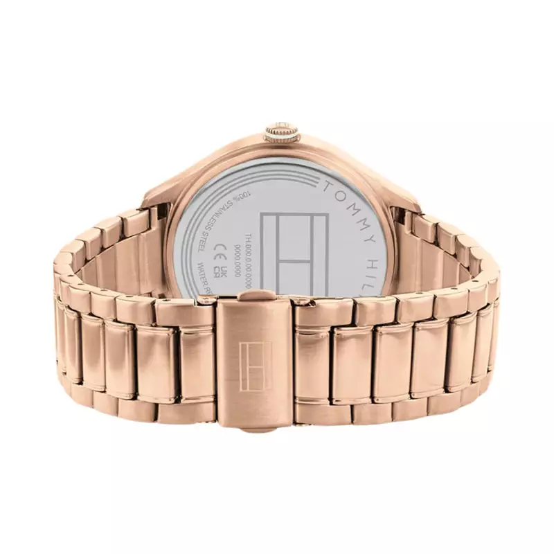 Jam Tangan Wanita Tommy Hilfiger Lexi 1782682 Ladies Silver Dial Rose Gold Stainless Steel Strap