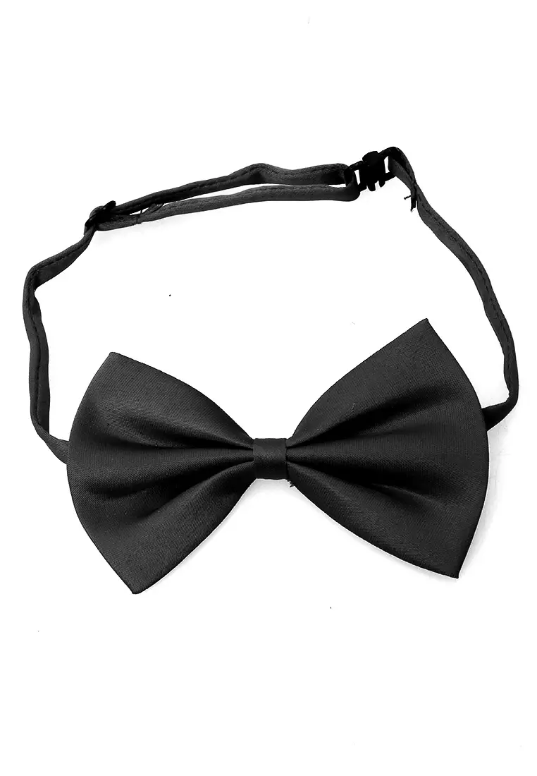 Rosarie Aksesoris Fashion Anak Pria Dasi Kupu-Kupu Tali Kecil Kid Bowties Material Polyester ORIGINAL - Black