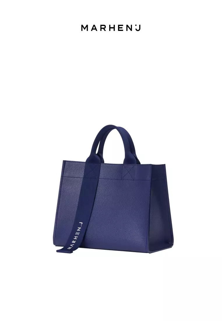 CINDY Vegan Leather Crossbody Bag Navy Blue