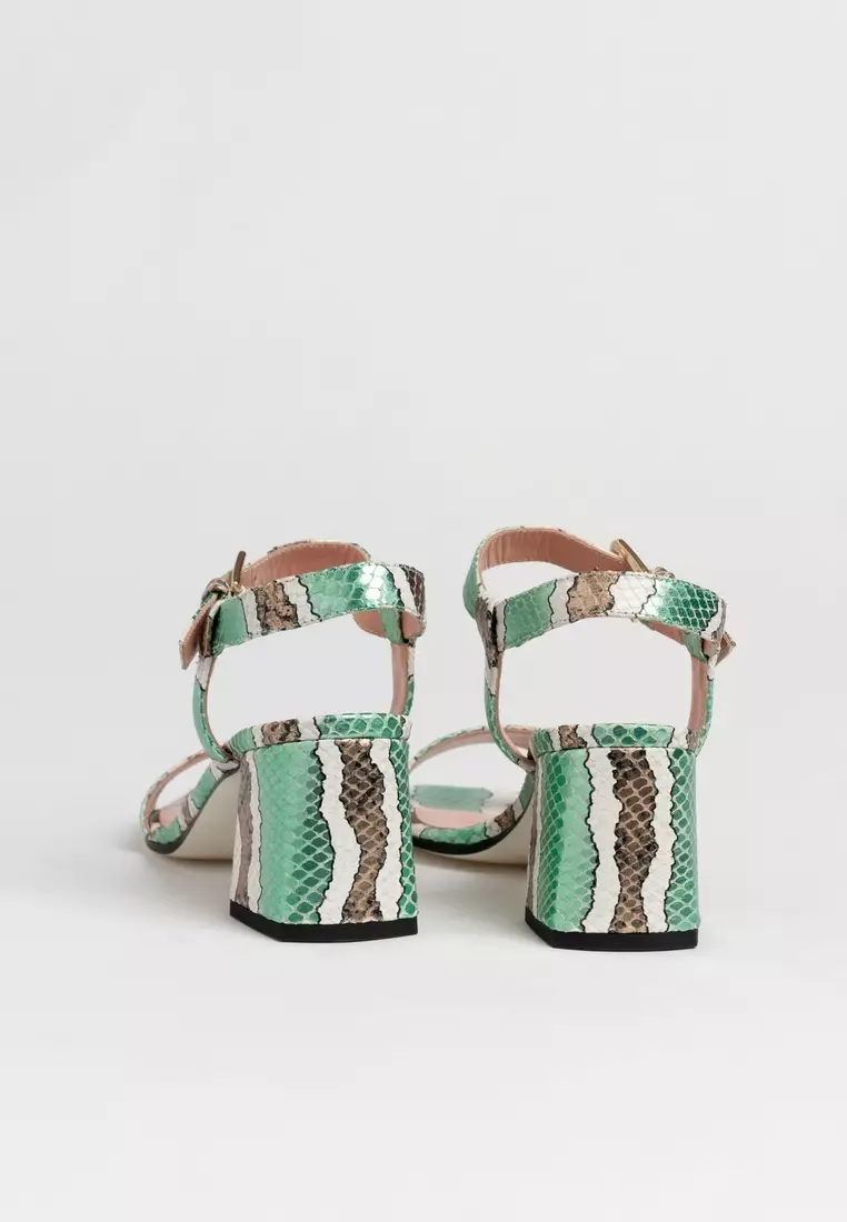 Pollini Women's Green Sandals