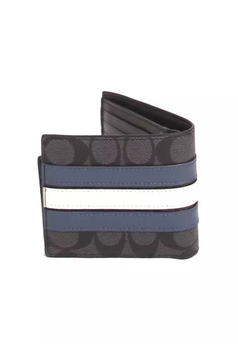 Coach varsity outlet stripe wallet