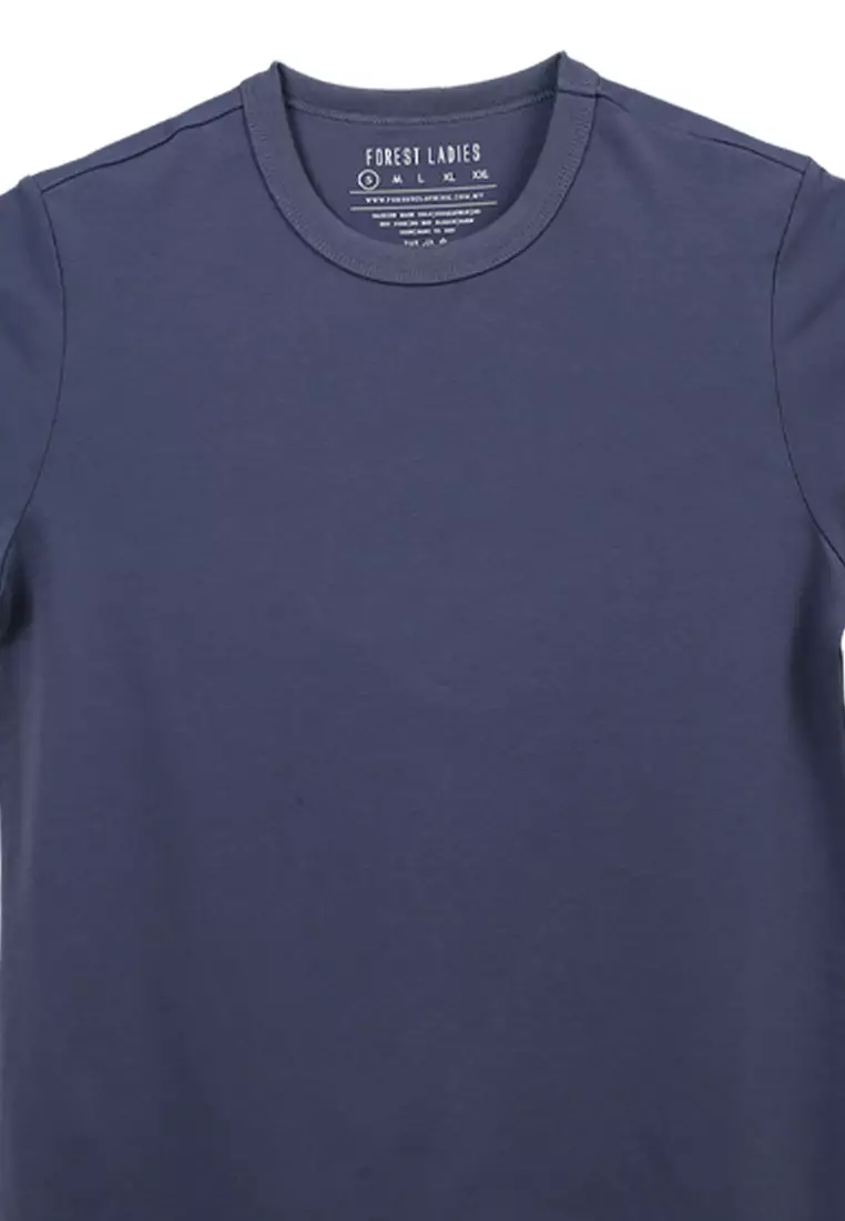 Forest Ladies Premium Cotton Round Neck Tee - 822435-30DkBlue