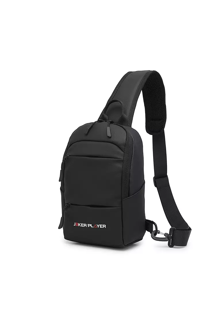 Men's Chest Bag / Sling Bag / Crossbody Bag (Tas Dada / Tas Selempang Pria) - Hitam
