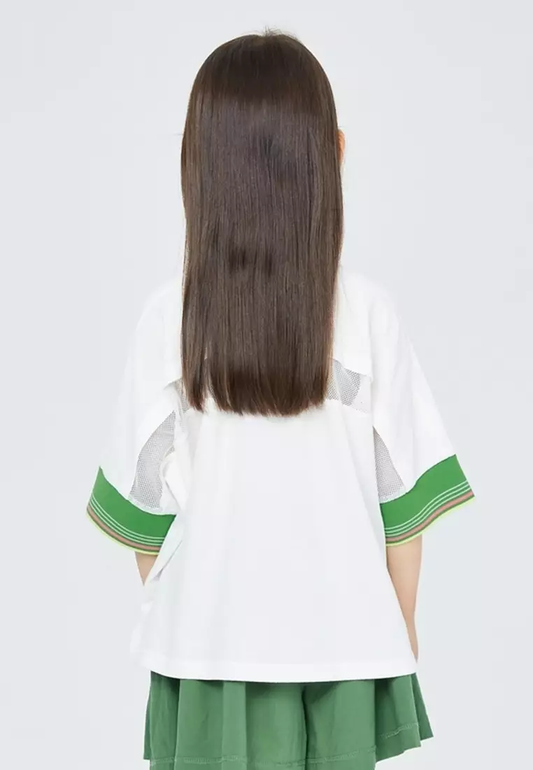 马拉丁女Polo领短袖T恤白色夏季T恤