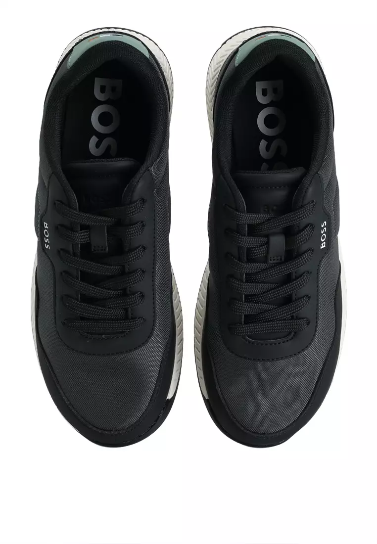 Textured Low Top Trainers - BOSS Mainline
