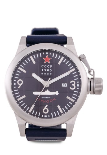 Typhoon 日本自動機芯矽膠esprit tst手錶, 錶類, 男裝配件