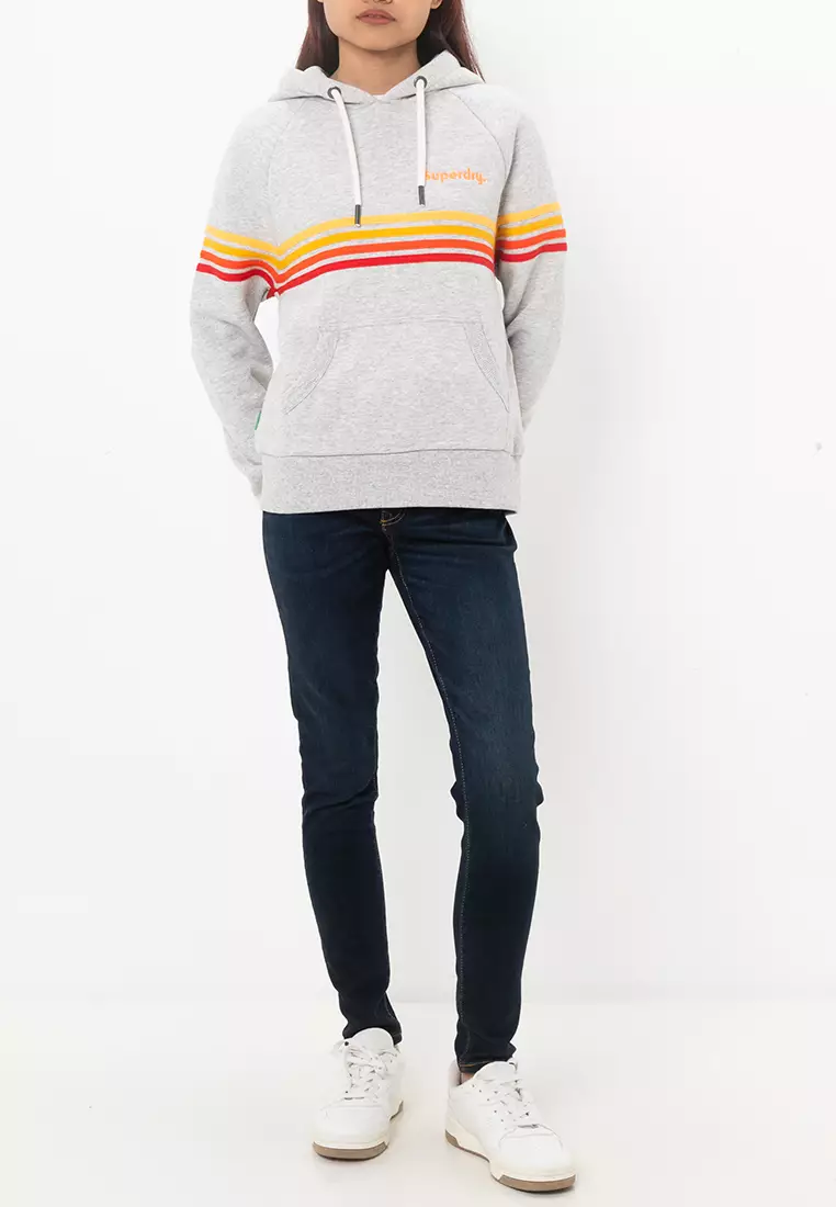 Rainbow Stripe Logo Hoodie