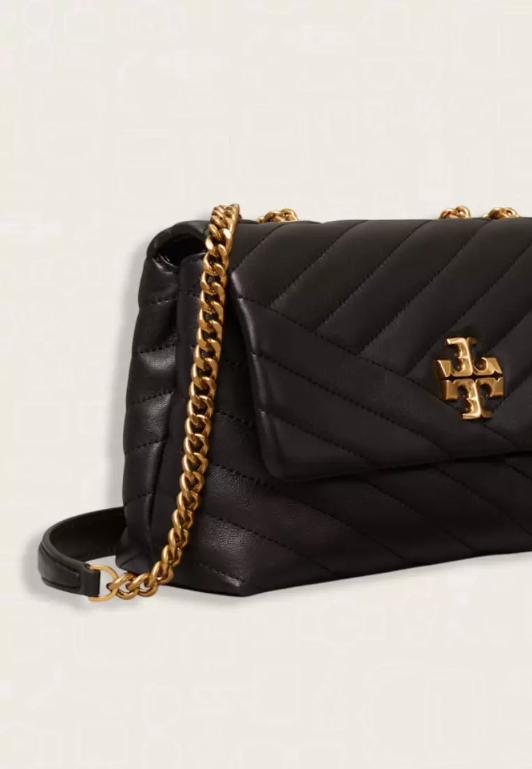Tory Burch Small Kira Chevron Convertible Shoulder Bag Black