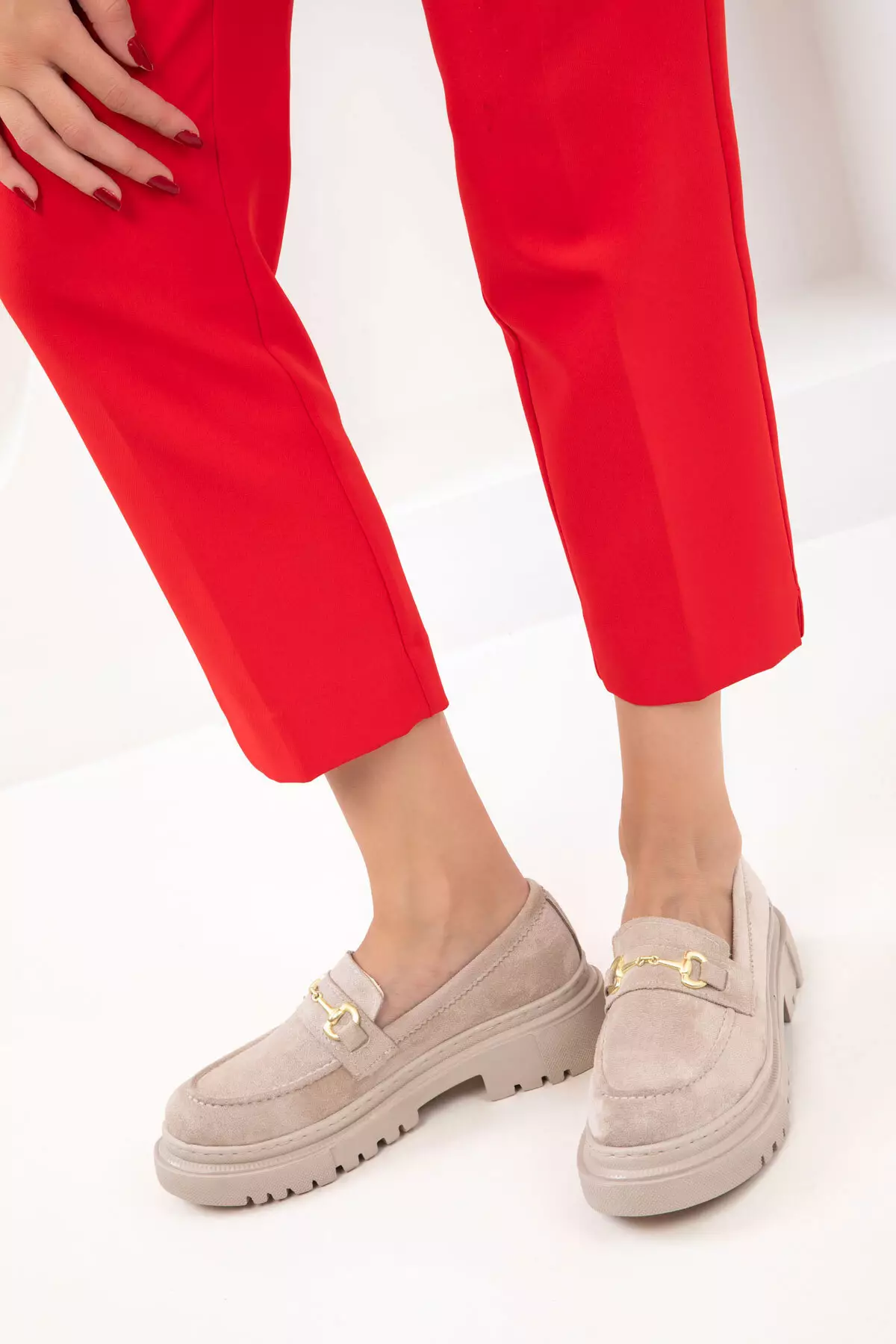 Ten Suet Women'S Loafer Shoes 17542