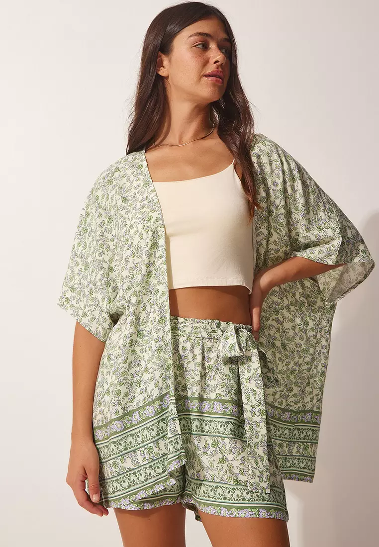 Happiness Istanbul Floral Cardigan and Shorts Set 2024 Buy
