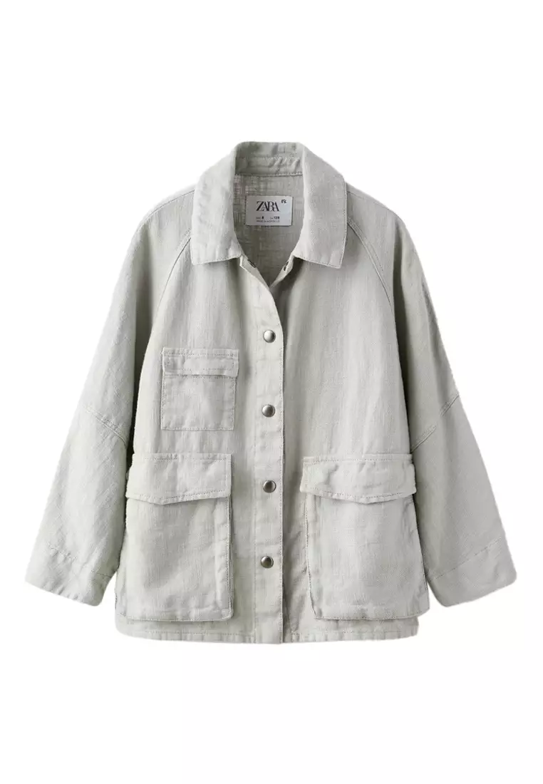 安心★関税込み★ZARA★LINEN/COTTON OVERSHIRT $_57.JPG?set_id=880000500F