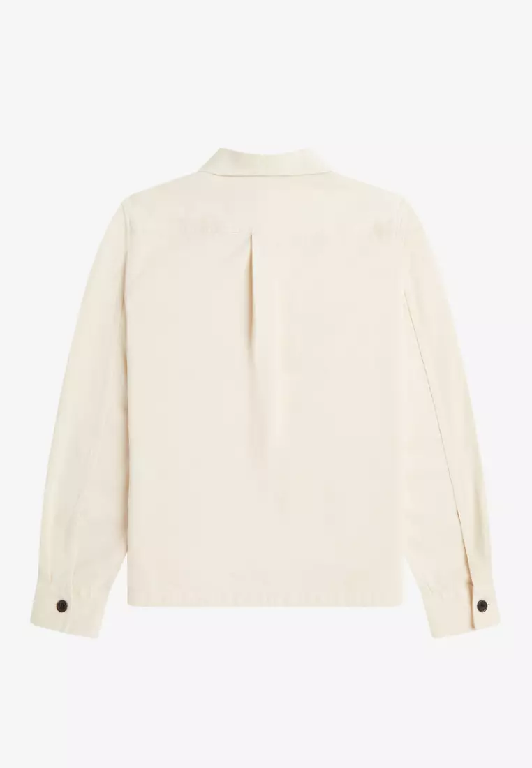 Buy Fred Perry Fred Perry M6627 Twill Overshirt (Ecru