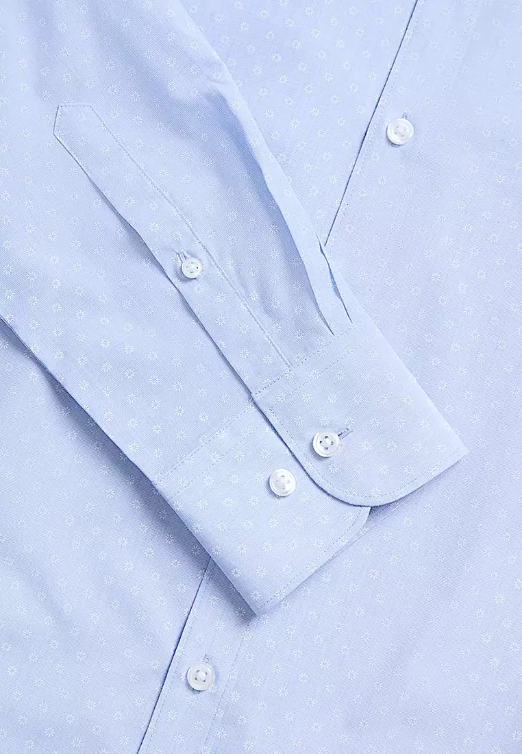 2Pk Slim Fit Easy Iron Cotton Blend Shirts