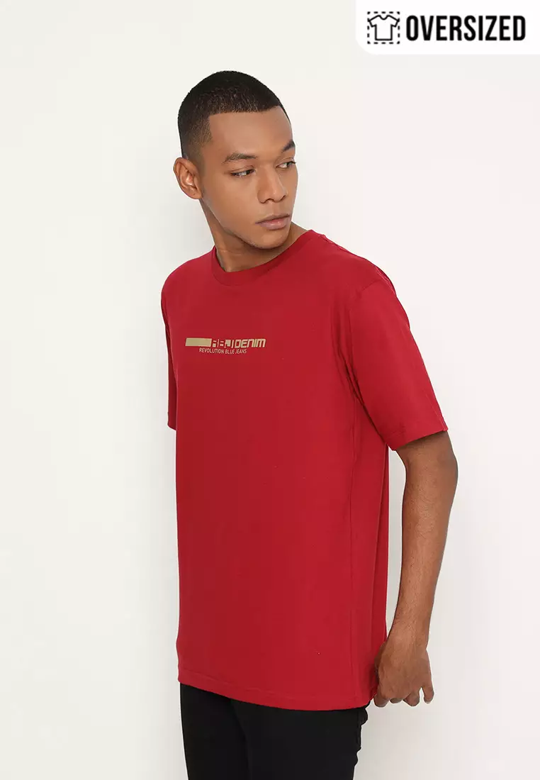 RBJ T-Shirt Cotton Oversized Pria 2079131731