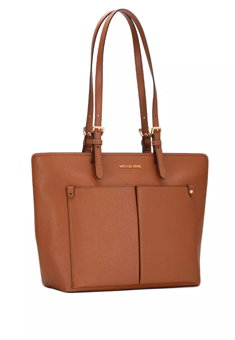 Jet Set Medium Pocket Tote Bag In Luggage