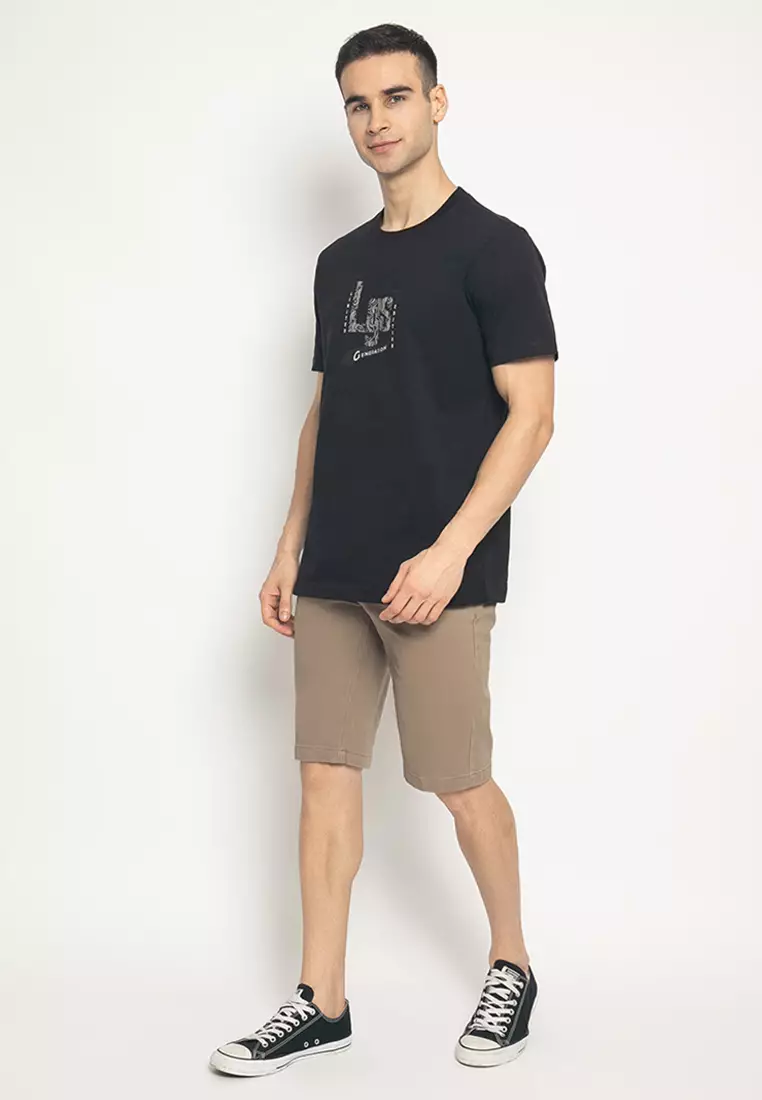 LGS - Celana Chinos Pendek Pria - Katun - Reguler Fit - Stretch - CSS.583.S080