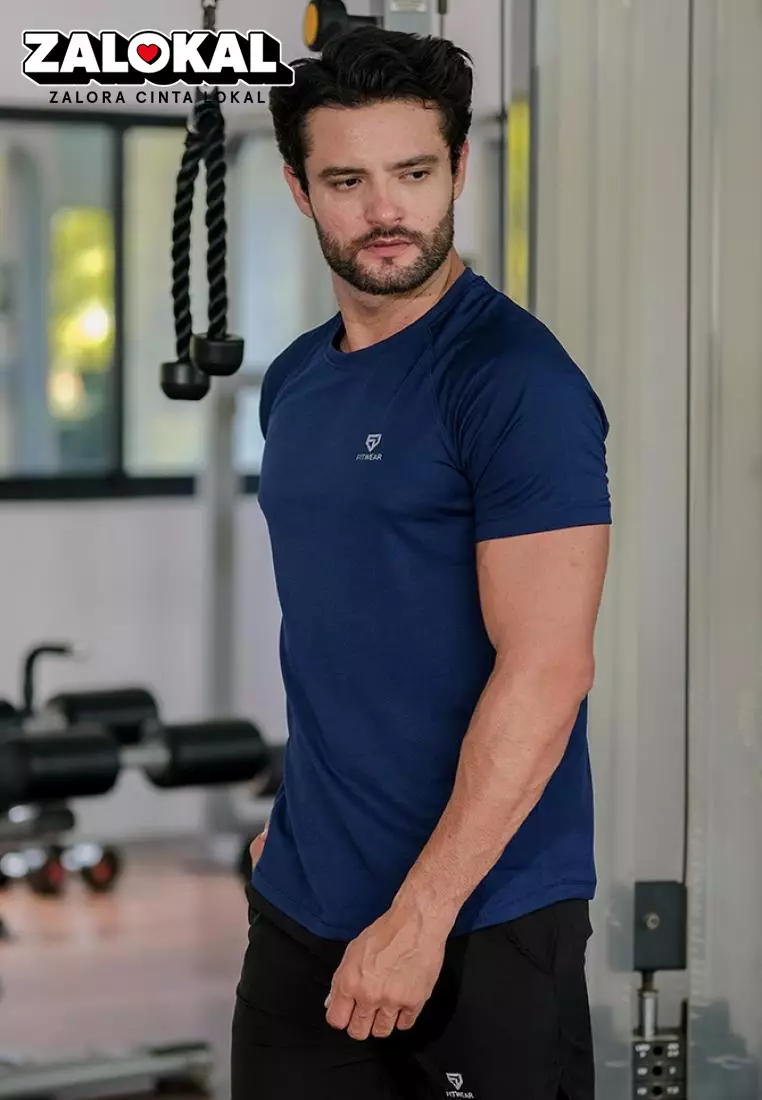 Fitwear - Kaos Olahraga PRIA DRYFIT XAVIER REGULAR FIT S/S - NAVY