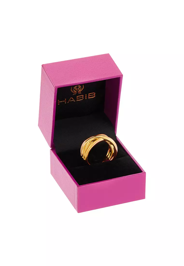 HABIB 999/24K Yellow Gold Ring 9GR00201024