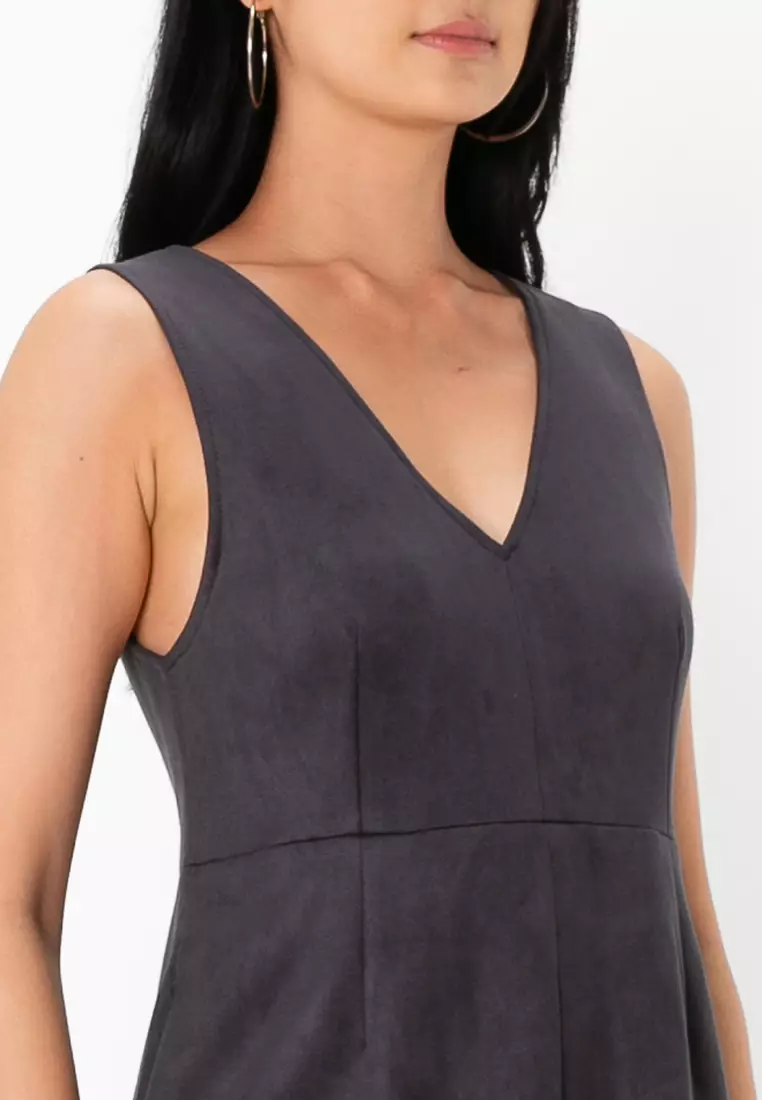 V－Neck Sleeveless Dress | Mame
