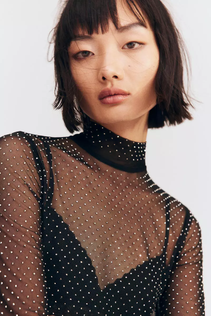 Rhinestone-embellished dress