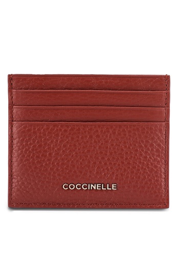 Coccinelle brown Metallic Soft Card Holder B6344AC69614BBGS_1