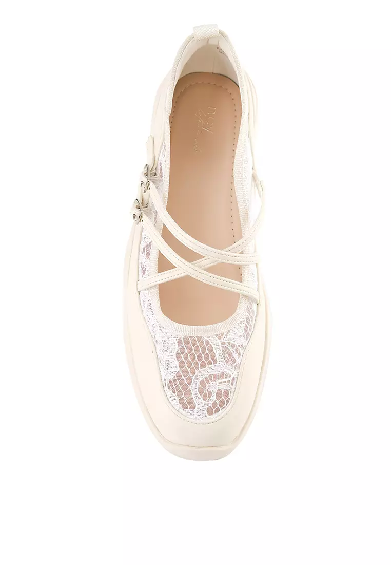 KARINA J2535-6 FLATSHOES OFF WHITE