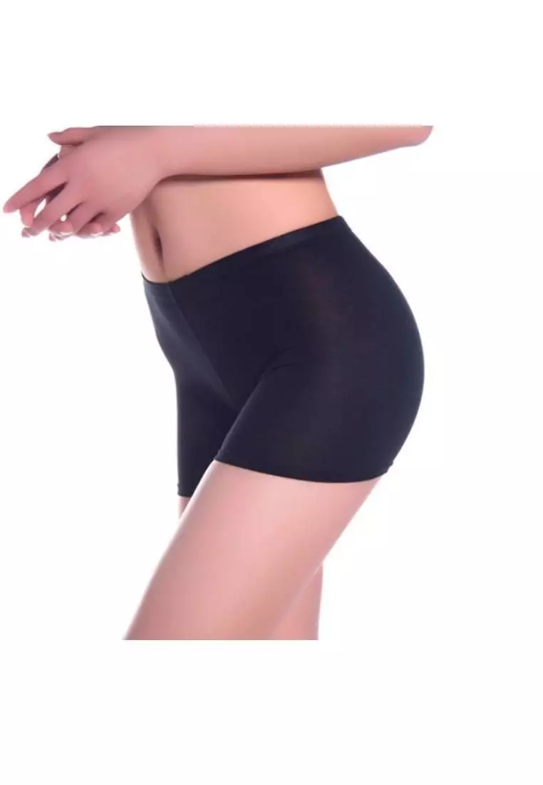 2 Pack Hela Seamless Shorts Panties in Black & Nude