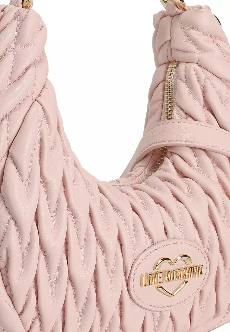 Demure Quilted Hobo Bag (nt)