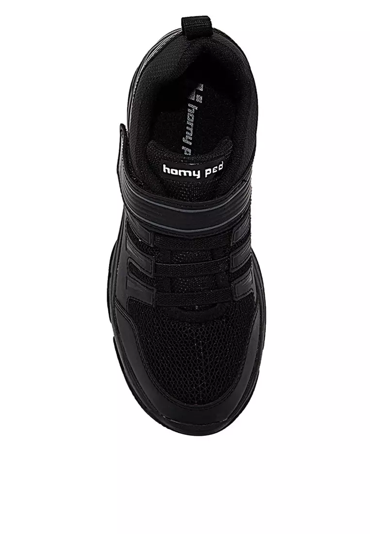 Homyped Shine 01 Sepatu Sekolah Anak Hitam Laki-laki dan Perempuan (Unisex) Berhadiah