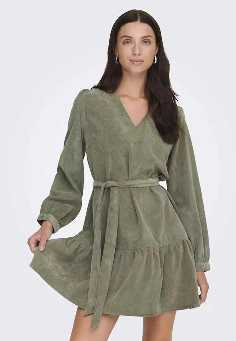Buy ONLY Long Sleeve Cord Belt Dress 2026 Online | ZALORA Philippines