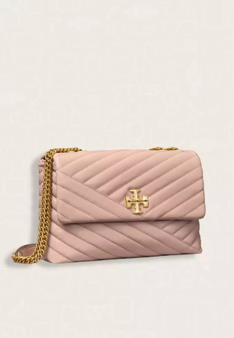 Tory Burch Kira Chevron Convertible Shoulder Bag Devon Sand