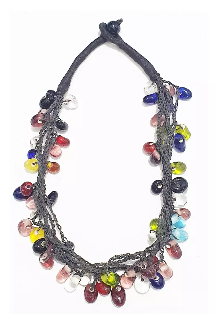 Multicolour Glass Chips Necklace