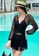 YG Fitness black Sexy Gauze Big Backless One-Piece Swimsuit 1D8D2US3F43358GS_4