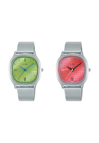 ALBA PHILIPPINES pink and green Alba By Seiko Watch Gift Set Bundle For Women (AG8L01 + AG8L03) EBA7CAC563D8FDGS_1