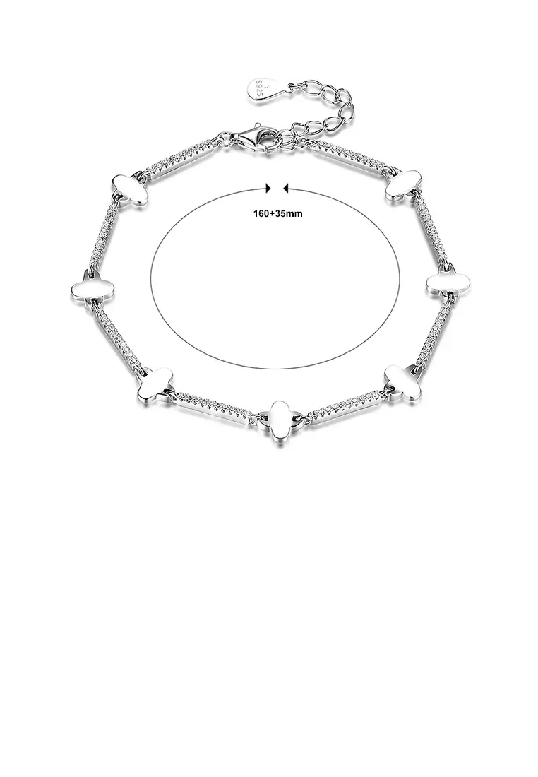 Buy Glamorousky 925 Sterling Silver Simple Elegant Fashion Bracelet