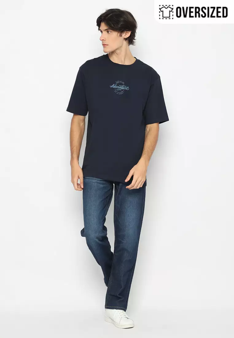 RBJ T-Shirt Cotton Combed Oversized Pria 2079250171