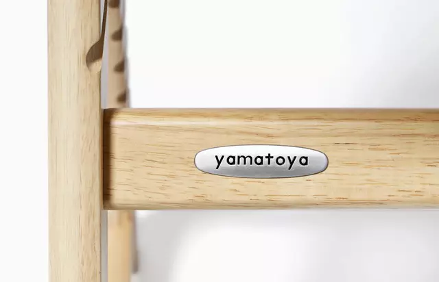 Yamatoya Sukusuku GL High Chair with Table and Guard Natural - Kursi Makan Kayu Anak Bayi