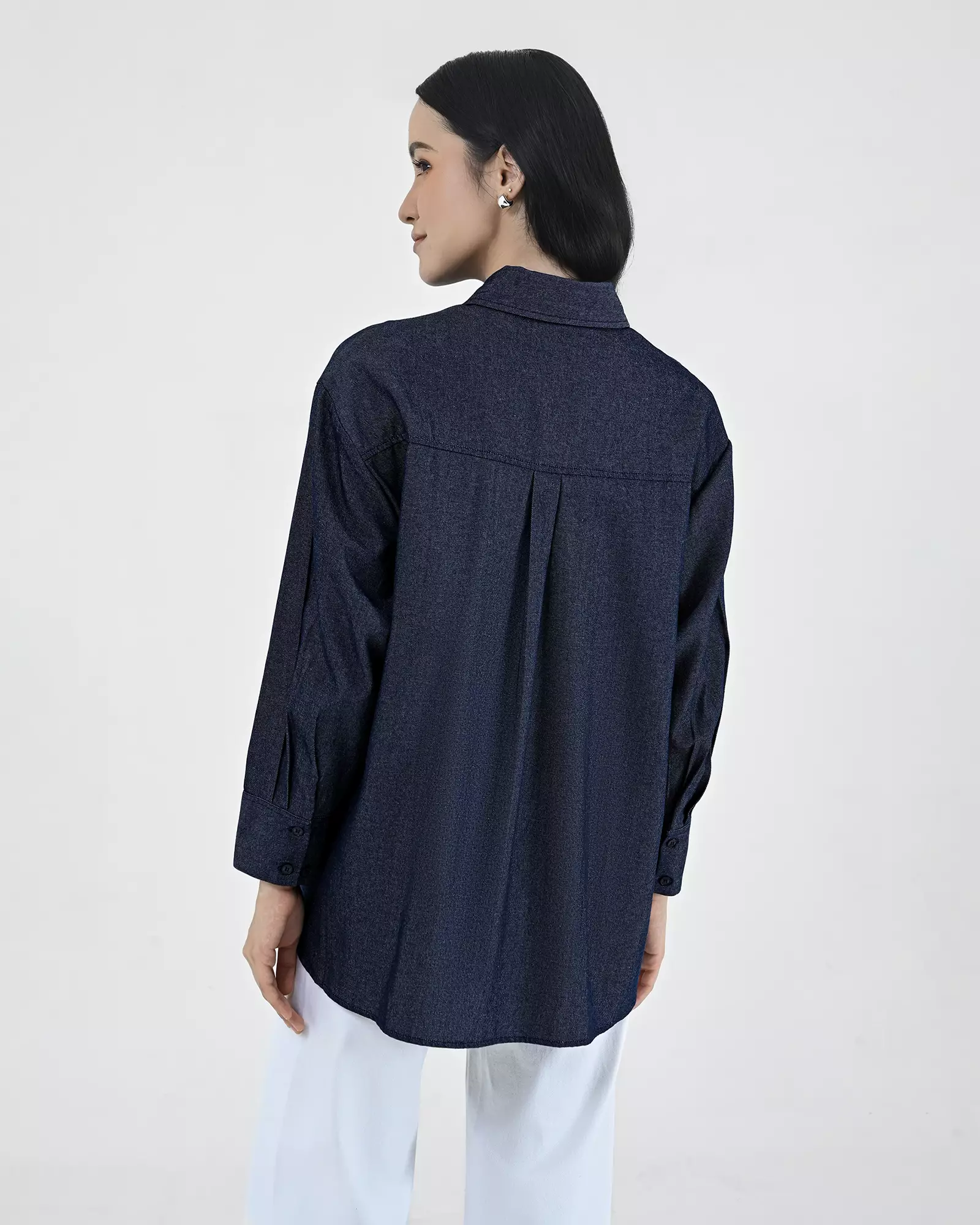 Geulis.id LULU SHIRT - Orchiddarkdenim