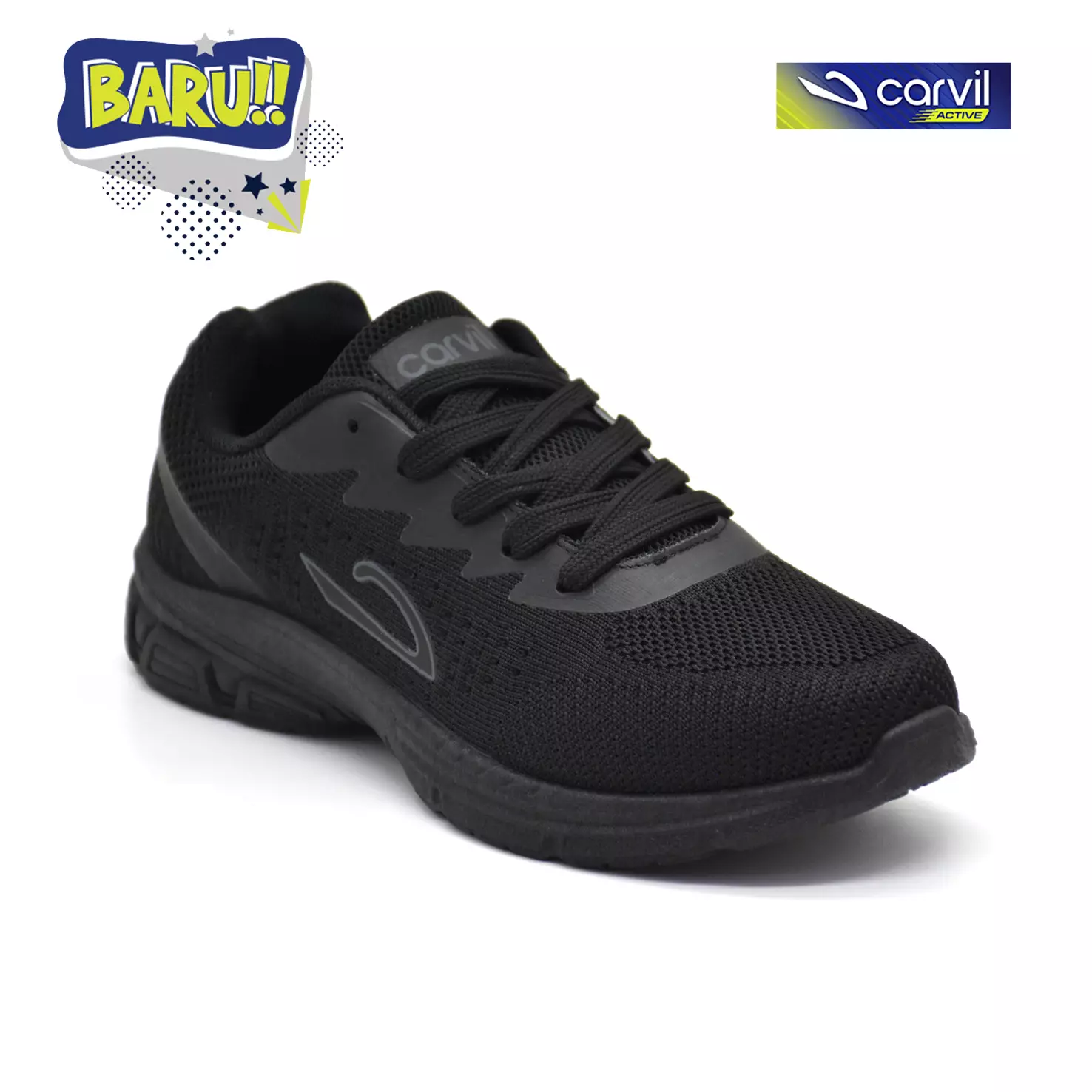 Carvil Sepatu Anak Brox 02 LT Black/Black