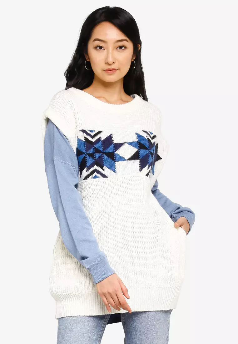 Kaloko Neutral Stripes Waistcoast Vest main image 0