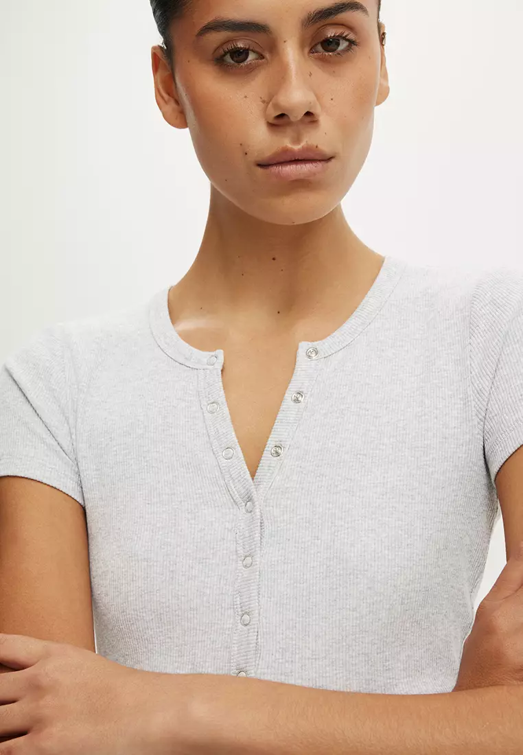 Blake Short Sleeves Henley Top