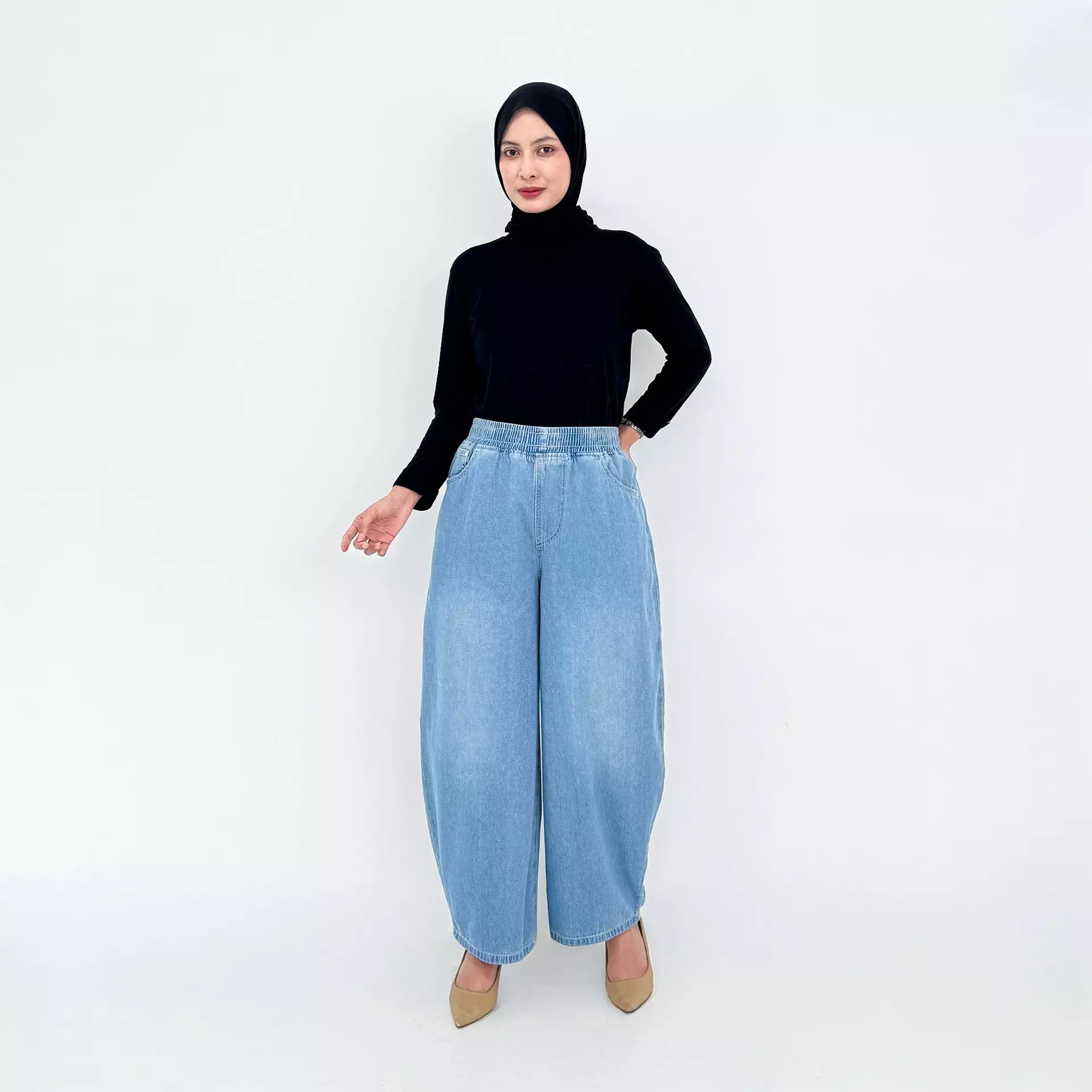 Celana Panjang Jeans Wanita - Noa Barrel Pants
