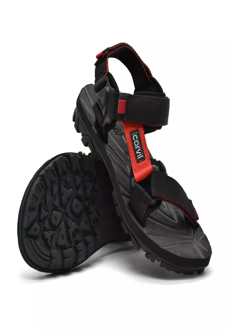 Carvil Sandal Gunung Pria Volker -GM Black/Red