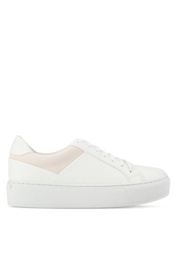 Contrast Block Lace Up Sneakers