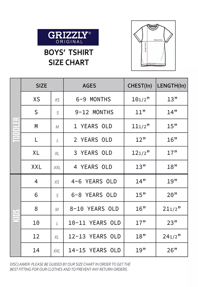 Buy Grizzly Grizzly Boys Short Sleeve Round Neck with Special Print