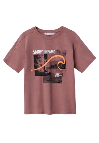 MANGO KIDS orange Boats Printed Cotton T-Shirt 1B5ACKA0860383GS_1